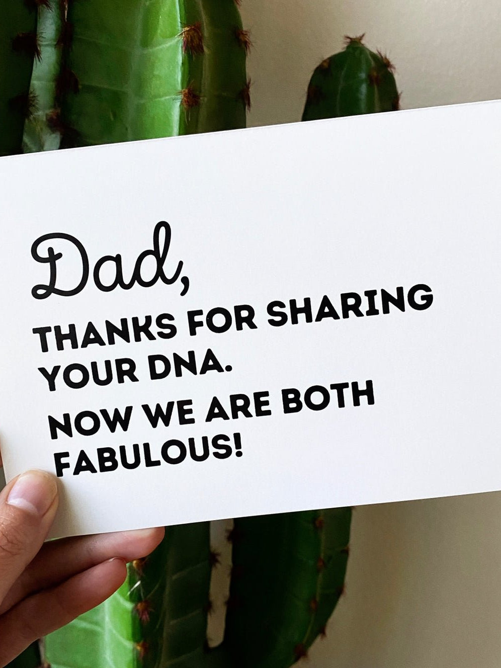 Dad Thanks For Sharing Your DNA Card - UntamedEgo LLC.