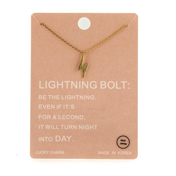 Dainty Lighting Bolt Necklace - UntamedEgo LLC.
