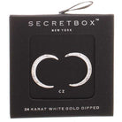Diamond Crescent Moon Gold Dipped Stud Earrings - UntamedEgo LLC.