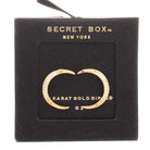 Diamond Crescent Moon Gold Dipped Stud Earrings - UntamedEgo LLC.