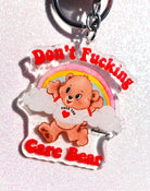 Don't Care bear Acrylic Keychain - UntamedEgo LLC.
