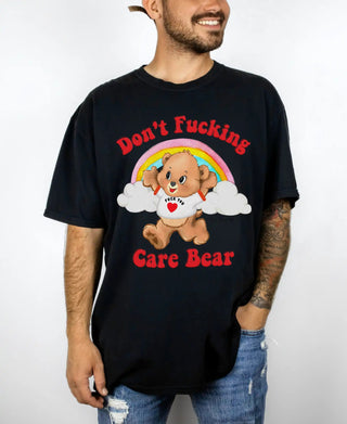 Don't F*cking Care Bear Exclusive Men's Tee - UntamedEgo LLC.