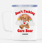 Don't Fucking Care Bear Lolly The Bear Travel Mug - UntamedEgo LLC.