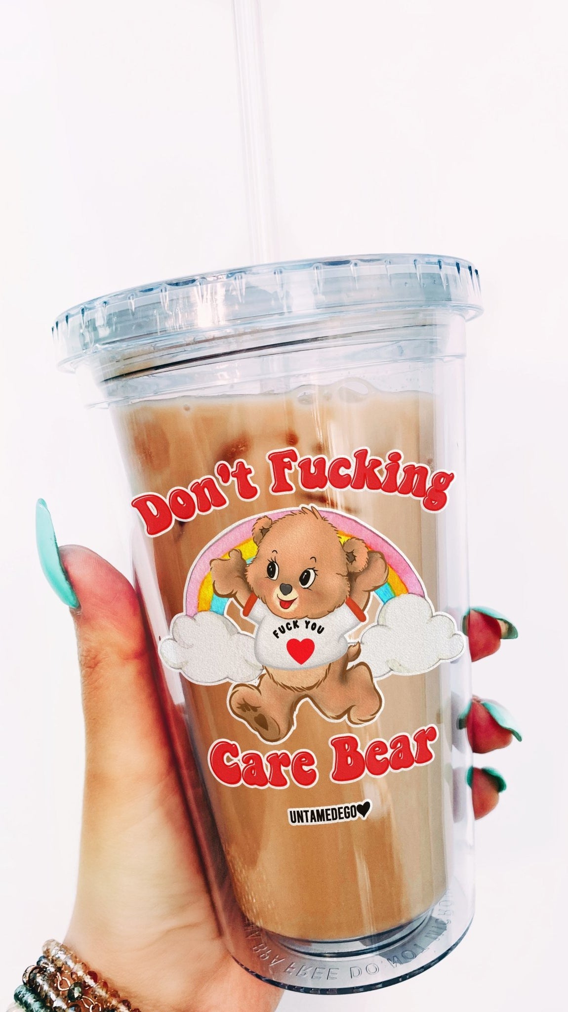 All My F*cks Are in This Cup Clear Glass Mug –