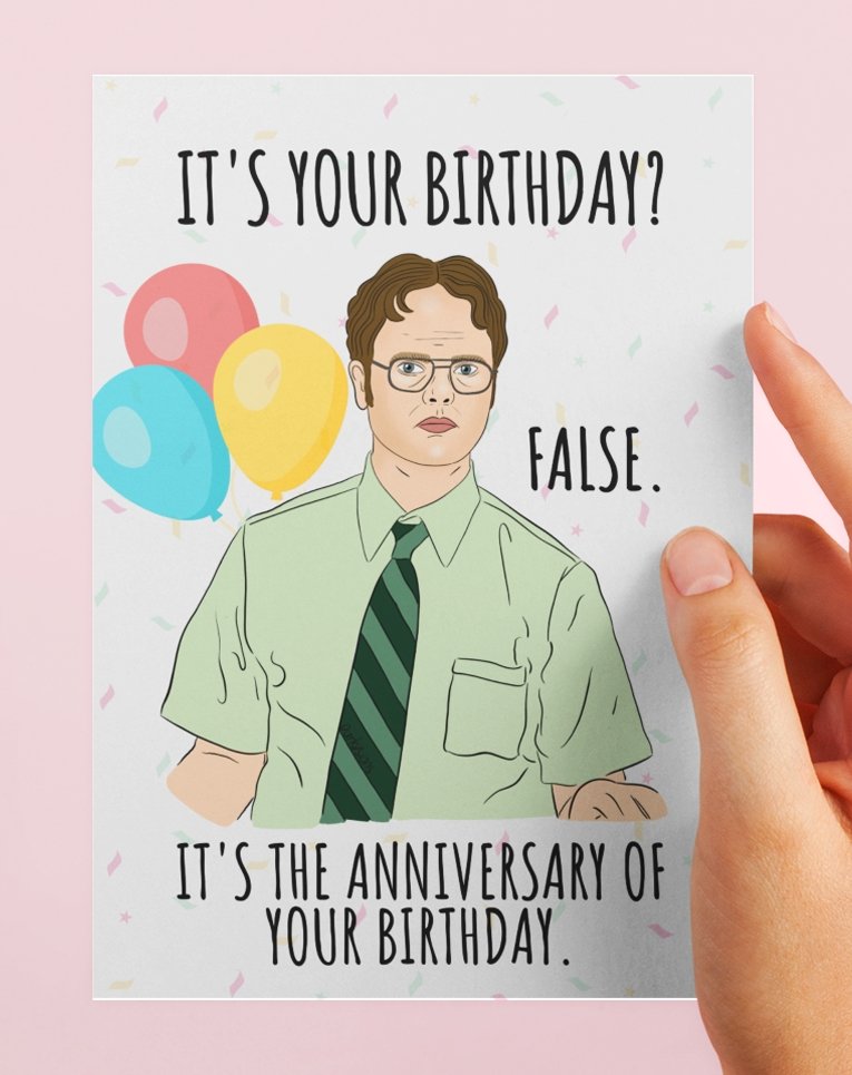 Dwight Birthday Card - UntamedEgo LLC.