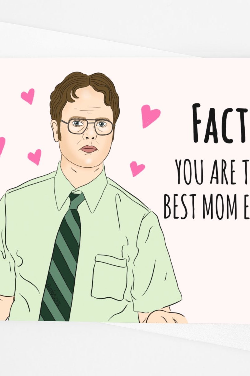 Dwight Fact Best Mom Card - UntamedEgo LLC.