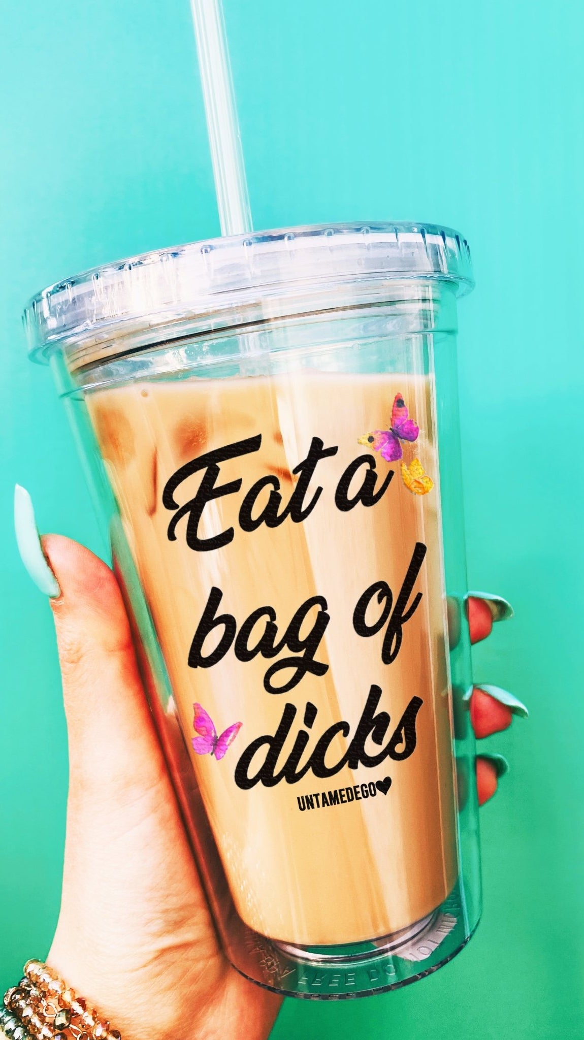 Eat A Bag Of Dicks Acrylic Tumbler - UntamedEgo LLC.