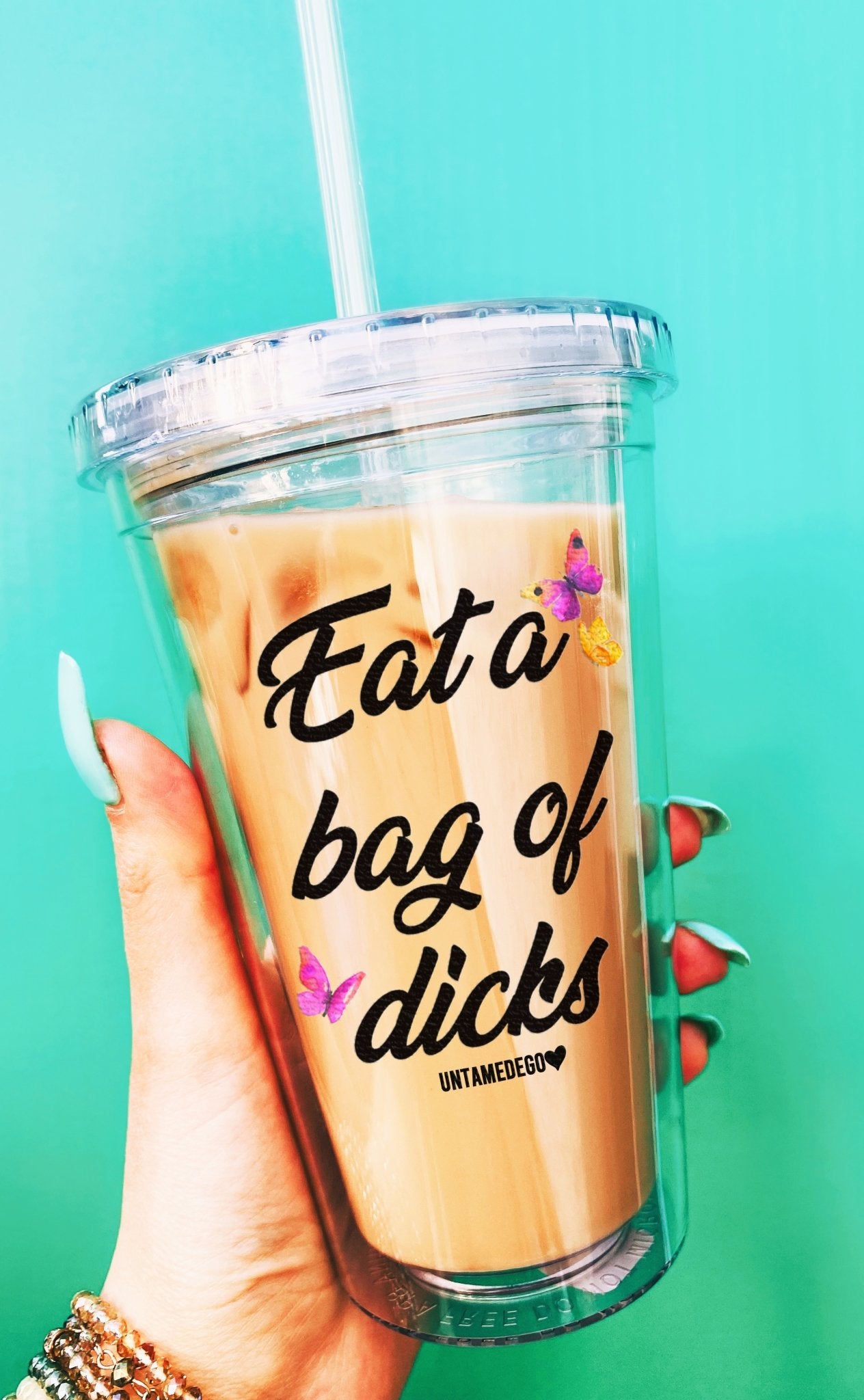 Eat A Bag Of Dicks Acrylic Tumbler - UntamedEgo LLC.