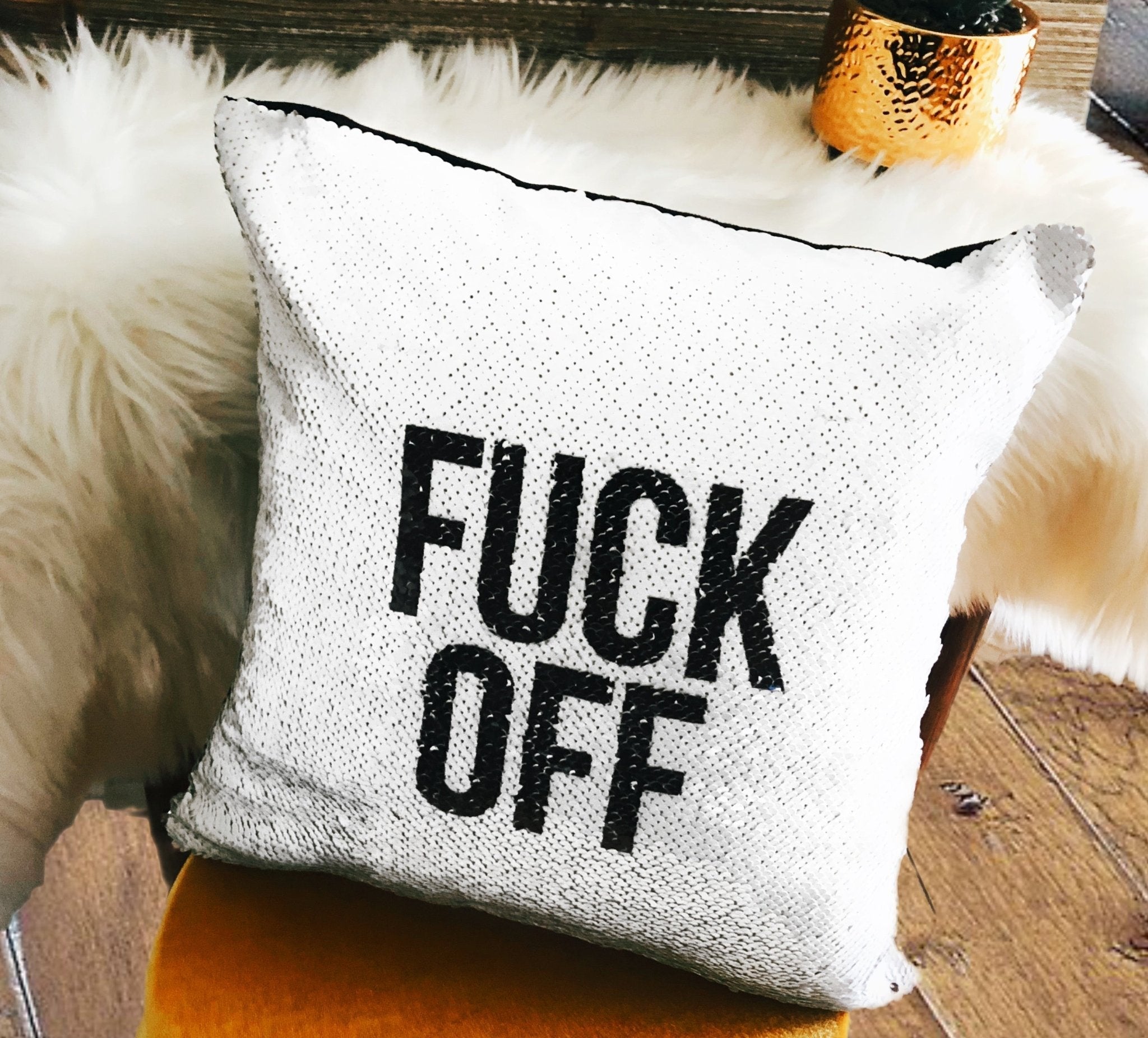 F Off Pillow Cover - UntamedEgo LLC.