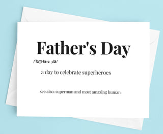 Father's Day Definition Greeting Card - UntamedEgo LLC.