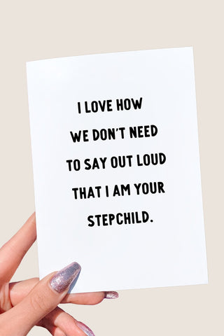 Favorite Stepchild Father's Day Card - UntamedEgo LLC.