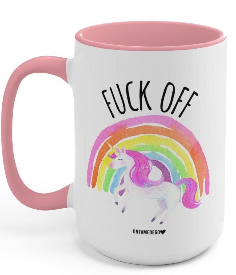 Fuck Off 15oz Pink Mug - UntamedEgo LLC.