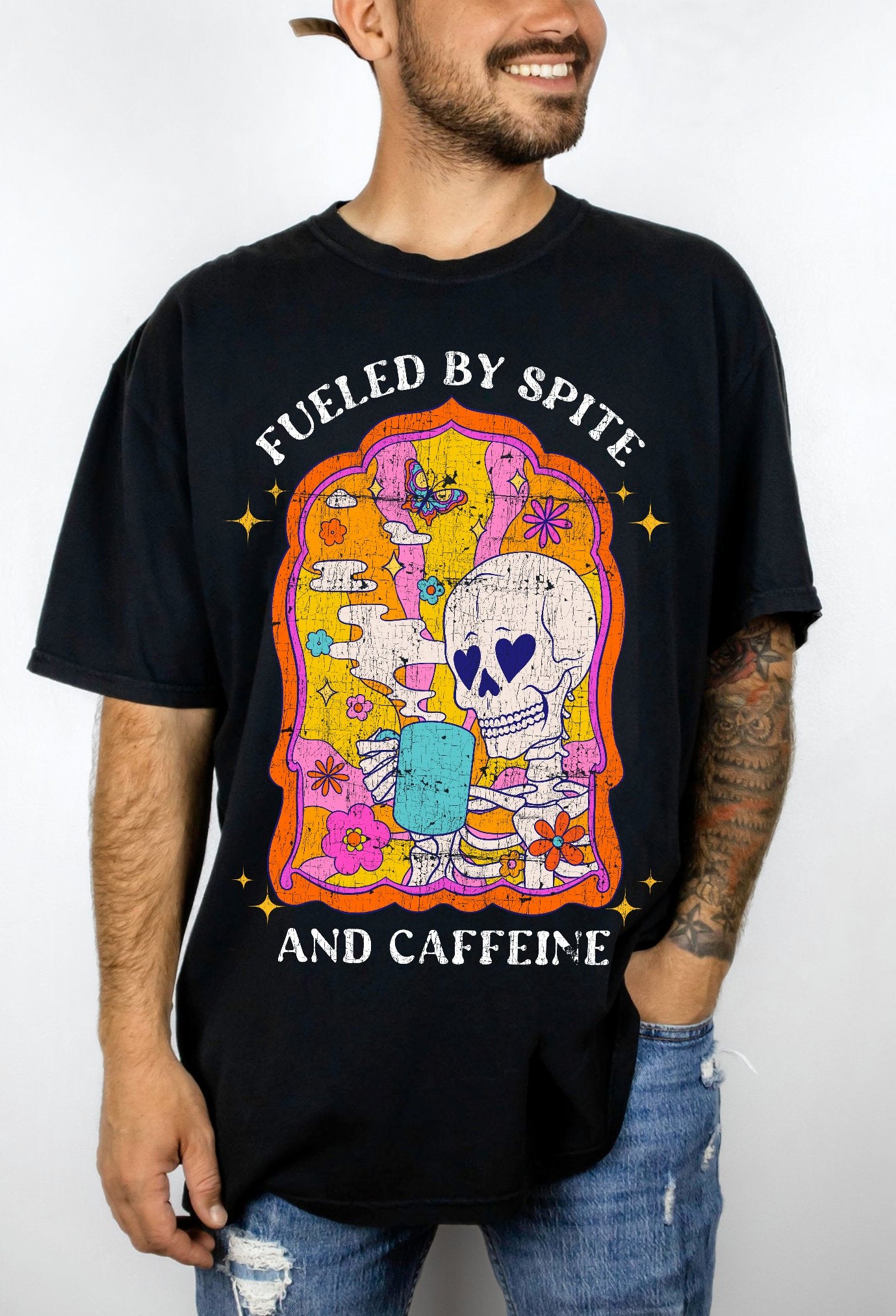 Fueled By Spite And Caffeine Mens Tee - UntamedEgo LLC.