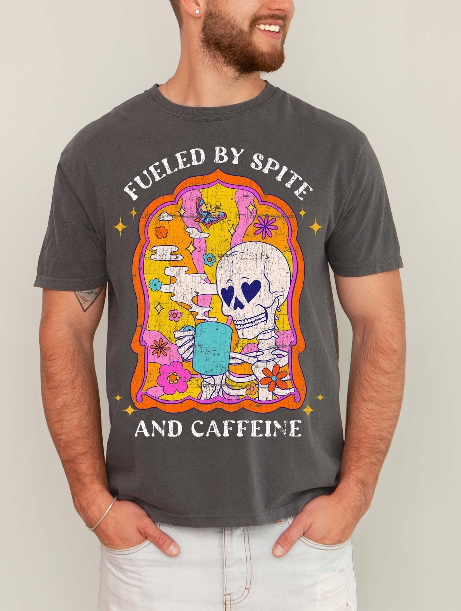 Fueled By Spite And Caffeine Mens Tee - UntamedEgo LLC.