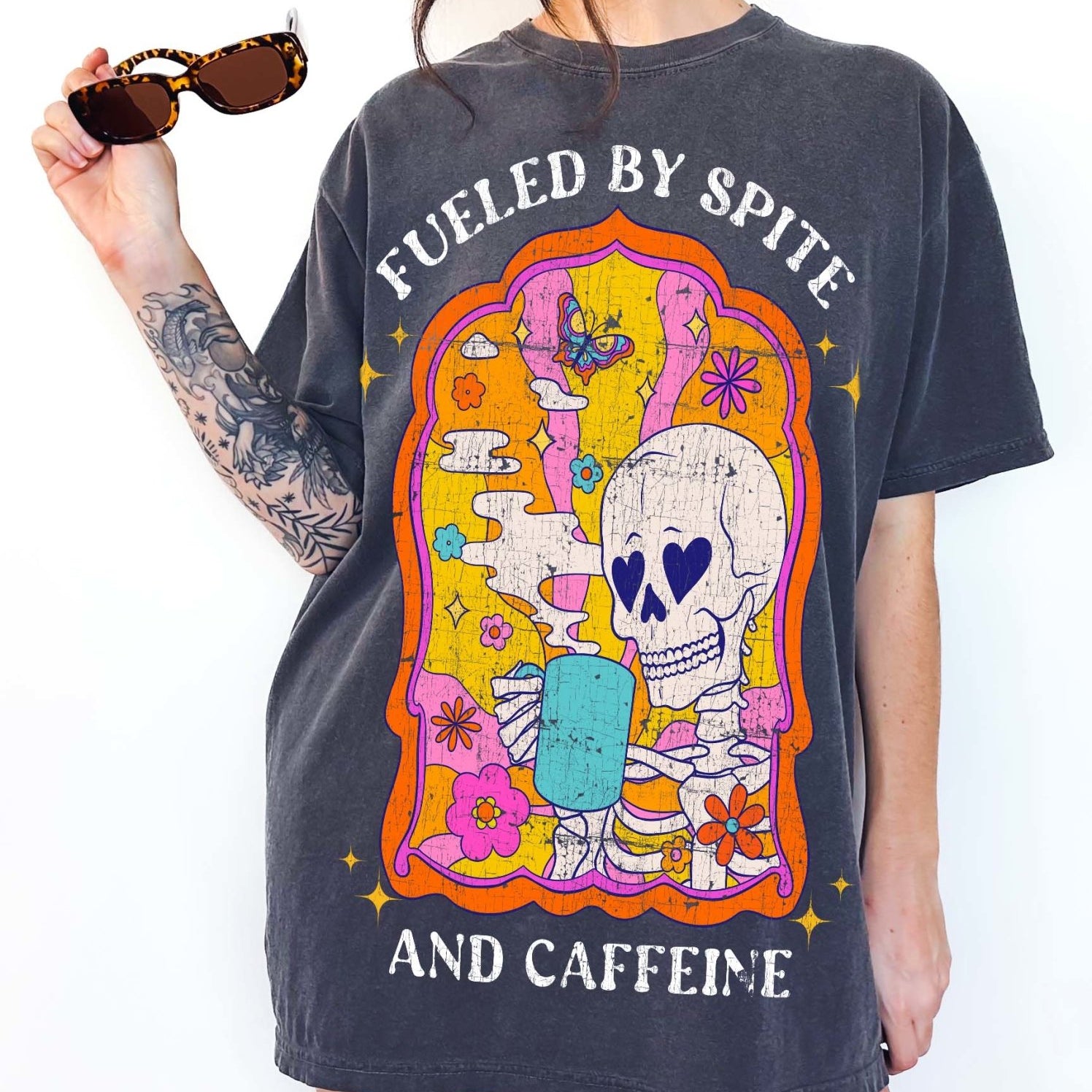 Fueled By Spite And Caffeine Tee - UntamedEgo LLC.