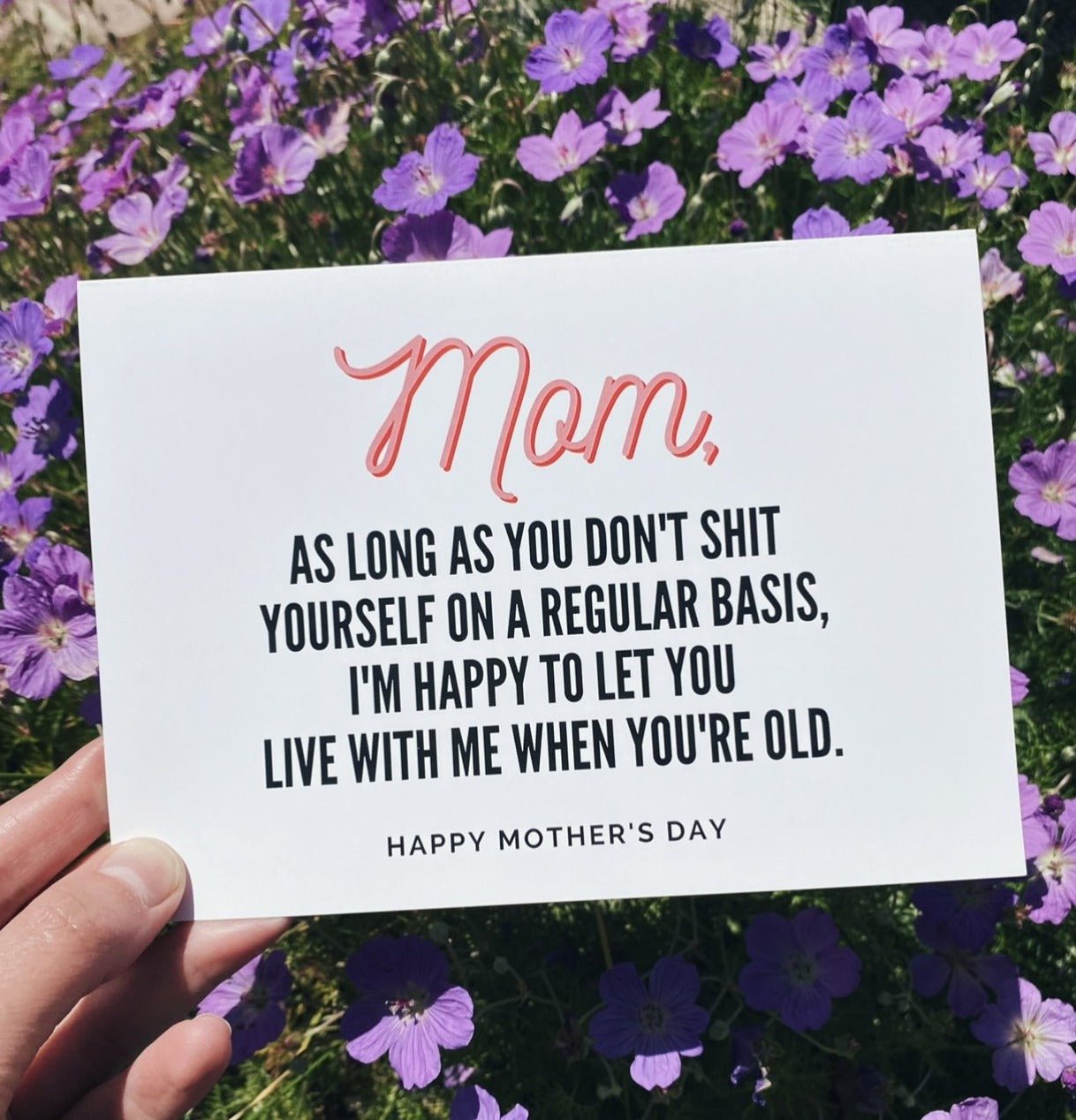 Funny Rude Shi* Yourself Mother's Day Card - UntamedEgo LLC.