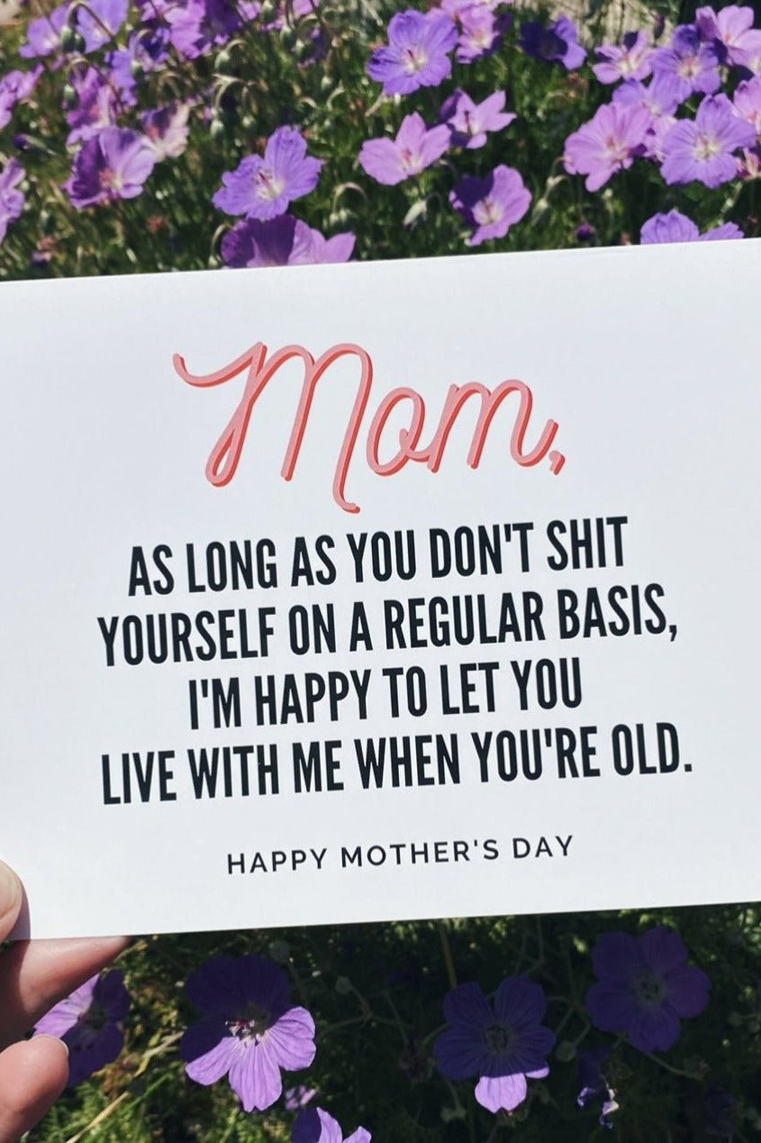 Funny Rude Shi* Yourself Mother's Day Card - UntamedEgo LLC.