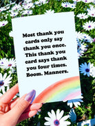 Funny Thank You Card - UntamedEgo LLC.