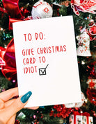 Funny To Do List Christmas Greeting Card - UntamedEgo LLC.