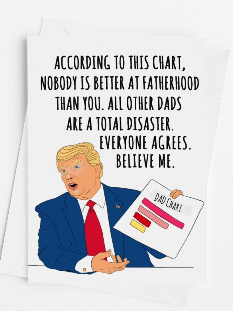 Funny Trump Dad Card - UntamedEgo LLC.
