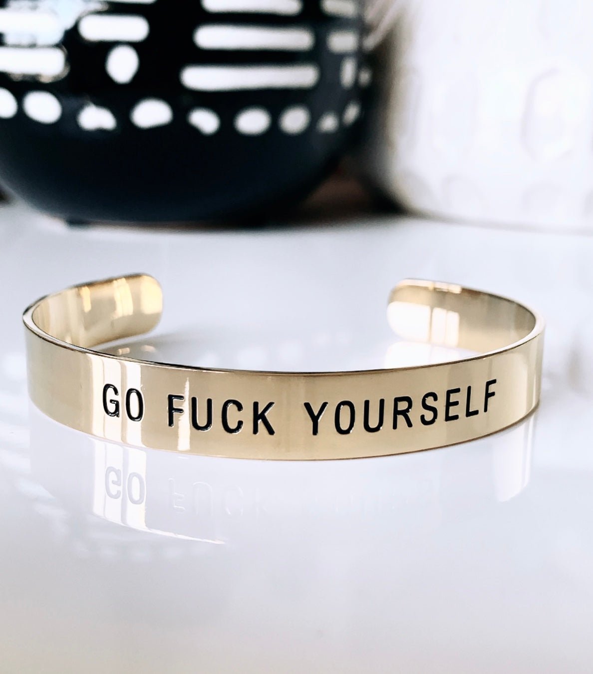 Go Fuck Yourself Bracelet Cuff - UntamedEgo LLC.