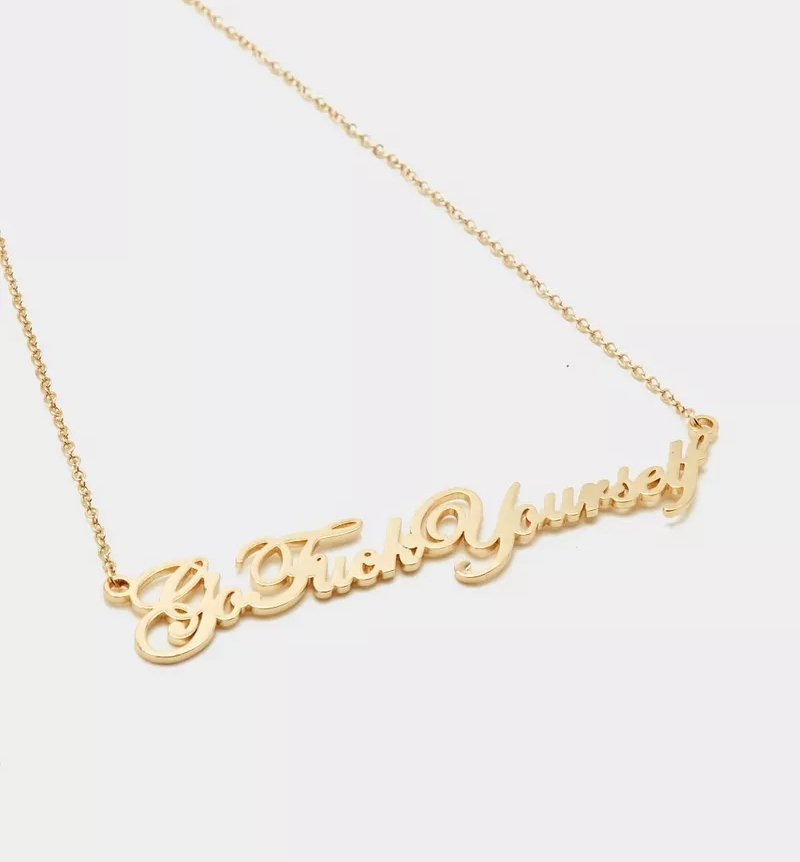 Go Fuck Yourself Necklace - UntamedEgo LLC.