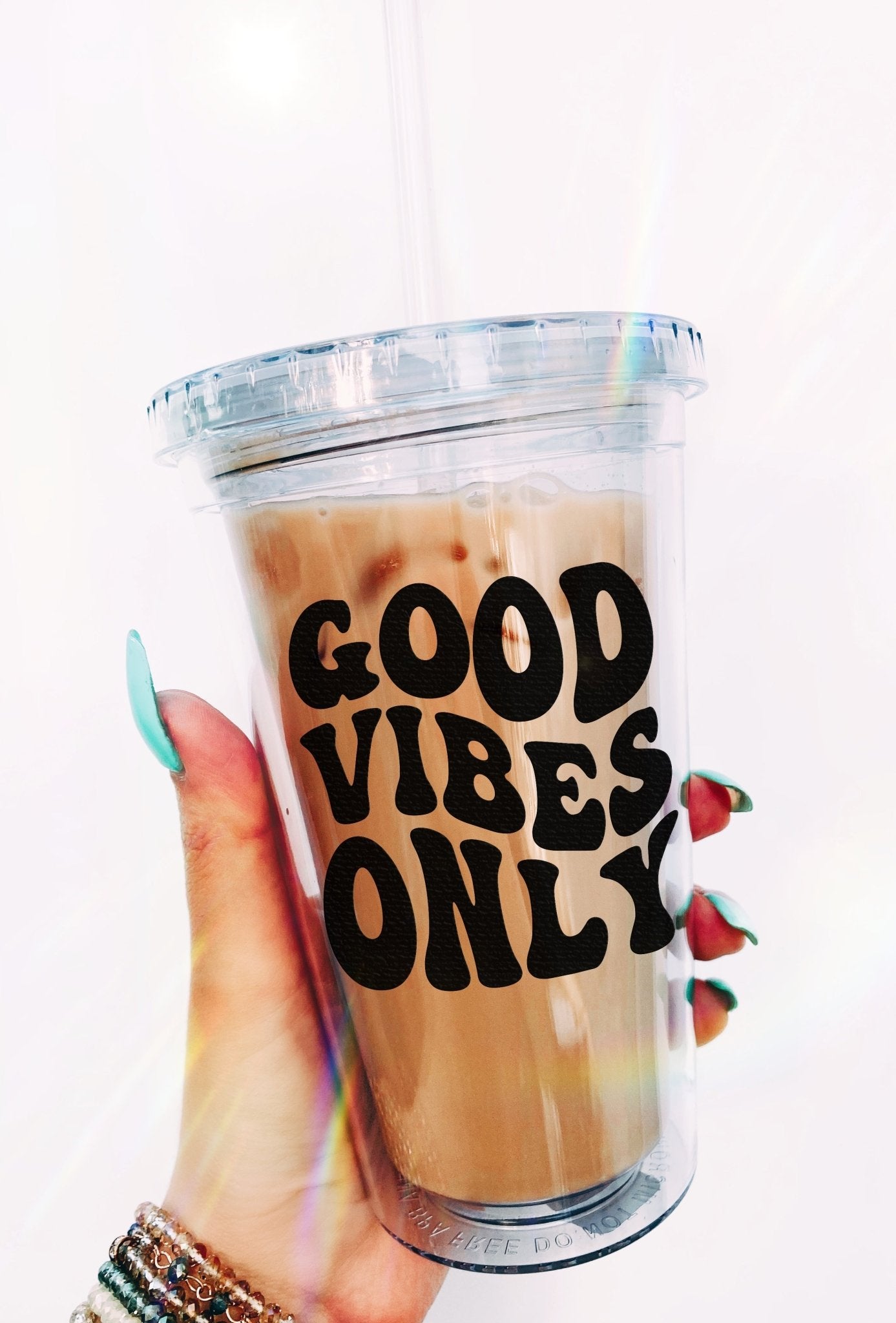 Good Vibes Only Acrylic Tumbler - UntamedEgo LLC.
