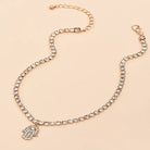 Hamsa Crystal Pendant Necklace - UntamedEgo LLC.