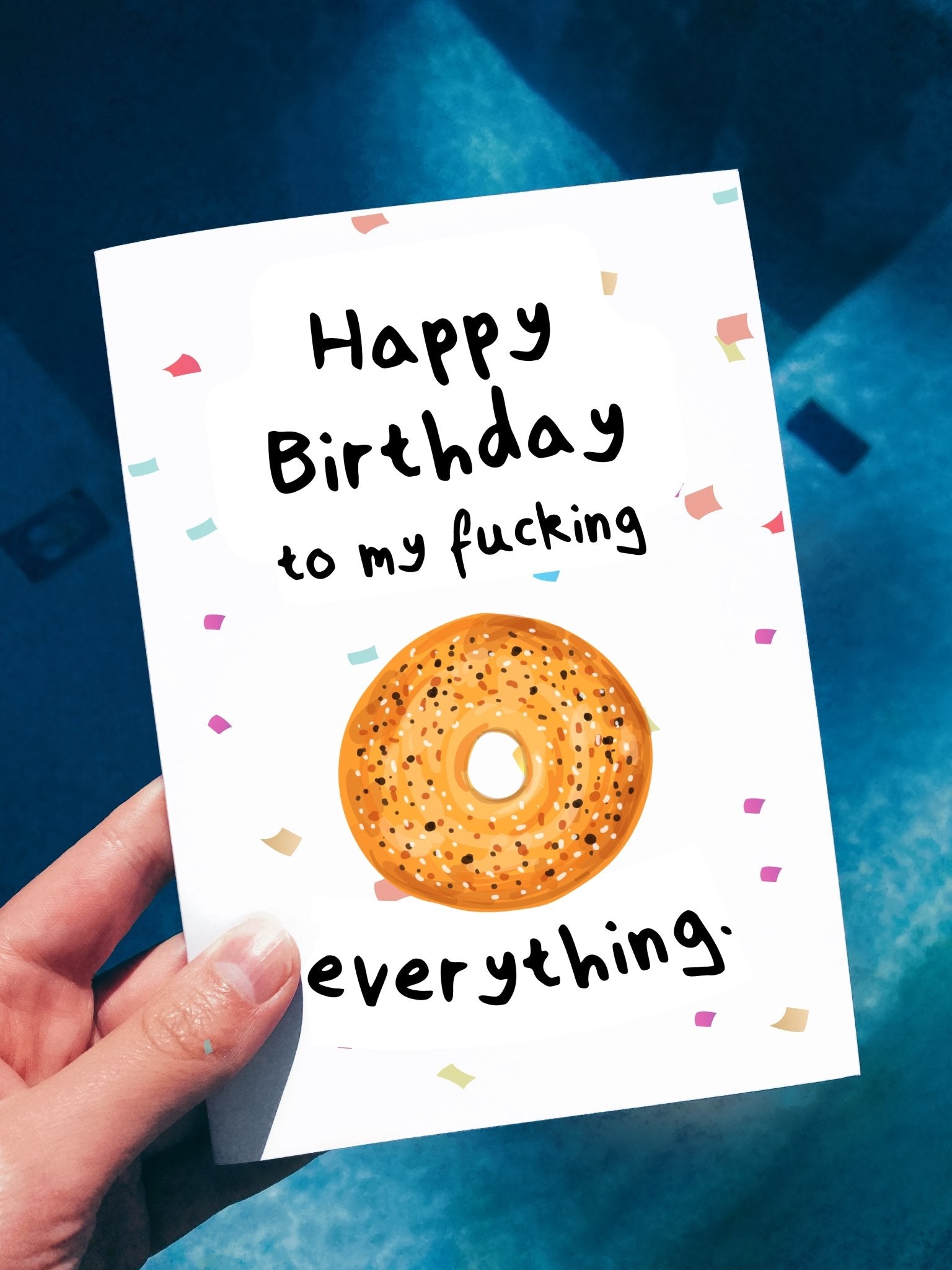 Happy Birthday To My Fucking Everything Greetting Card - UntamedEgo LLC.