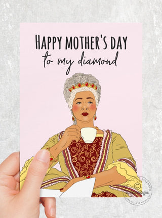 Happy Mother's Day To My Diamond Greeting Card - UntamedEgo LLC.