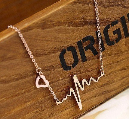 Heartbeat Necklace EKG ECG Necklace - UntamedEgo LLC.