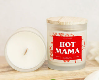Hot Mama Frosted Glass Jar Candle - UntamedEgo LLC.