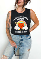 I Believe In Holding Grudges I'll Heal In Hell Unisex Muscle Tank - UntamedEgo LLC.