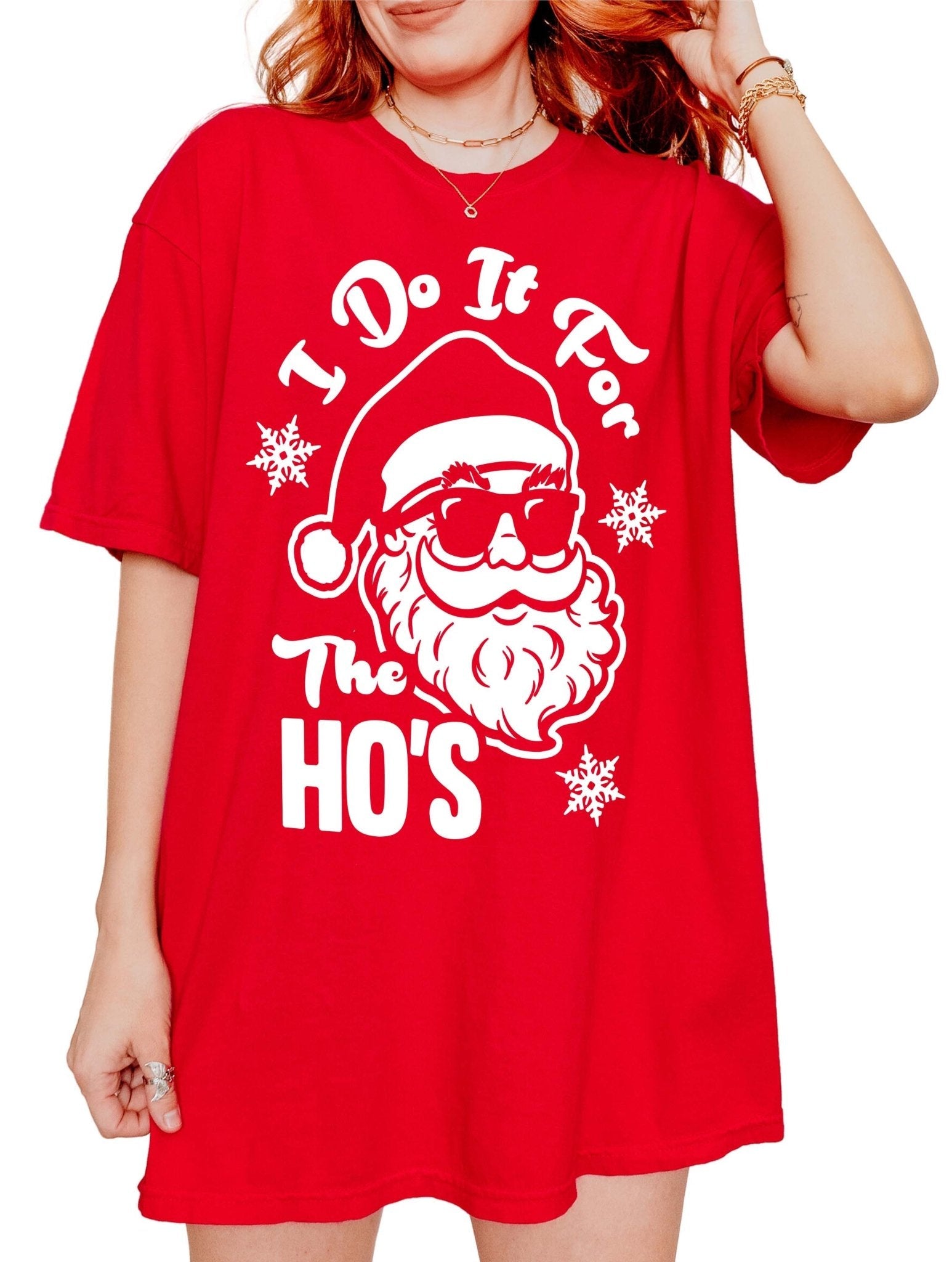 I Do It For The Ho's Christmas Santa Unisex Tee - UntamedEgo LLC.