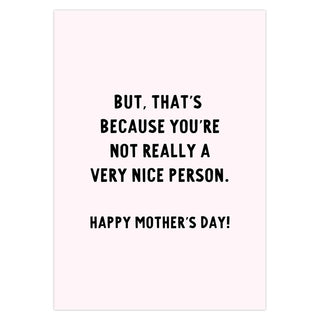 I Know We Don't Talk Or See Each Other Mother's Day Card - UntamedEgo LLC.