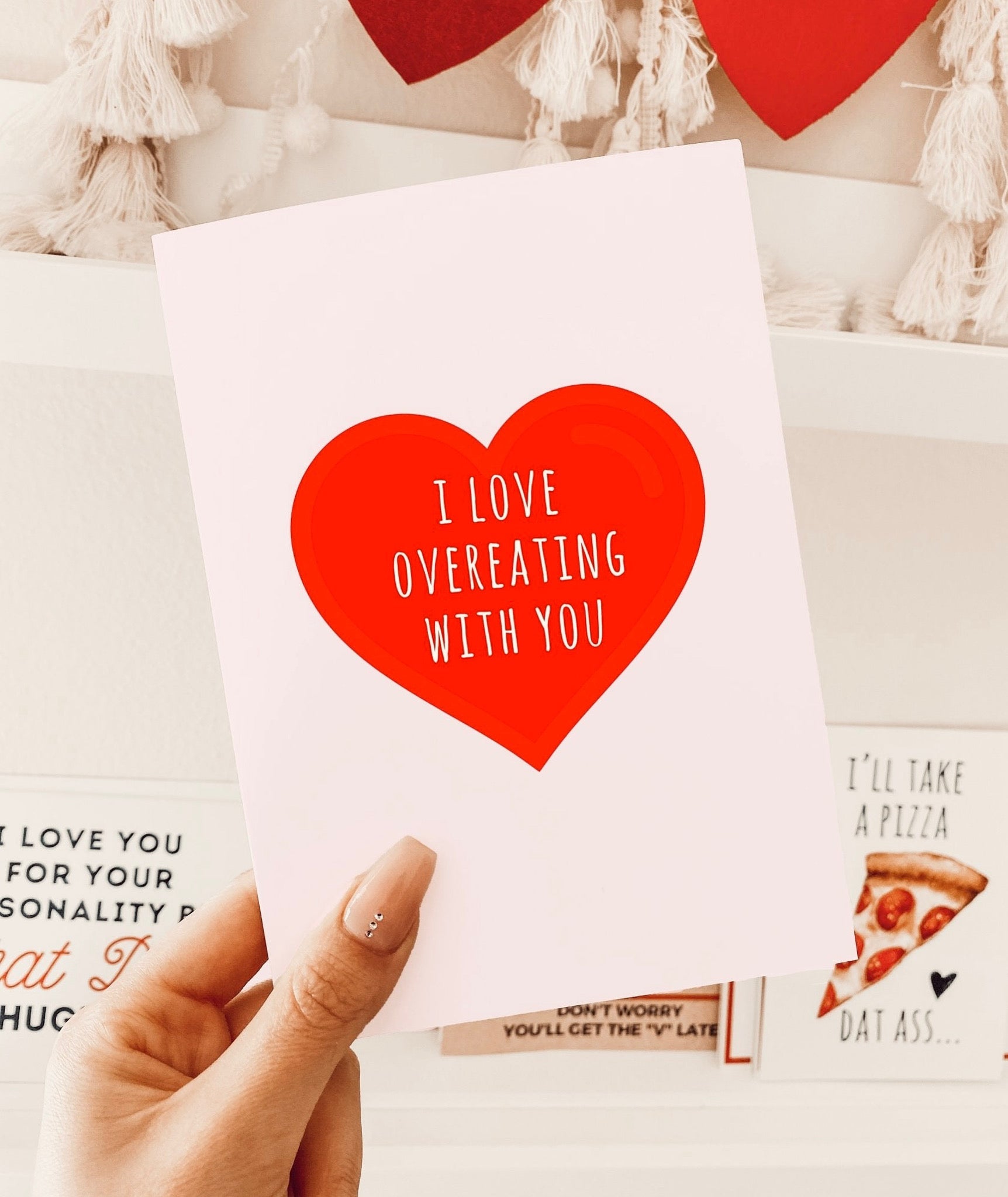 I Love Overeating With You Greeting Card - UntamedEgo LLC.