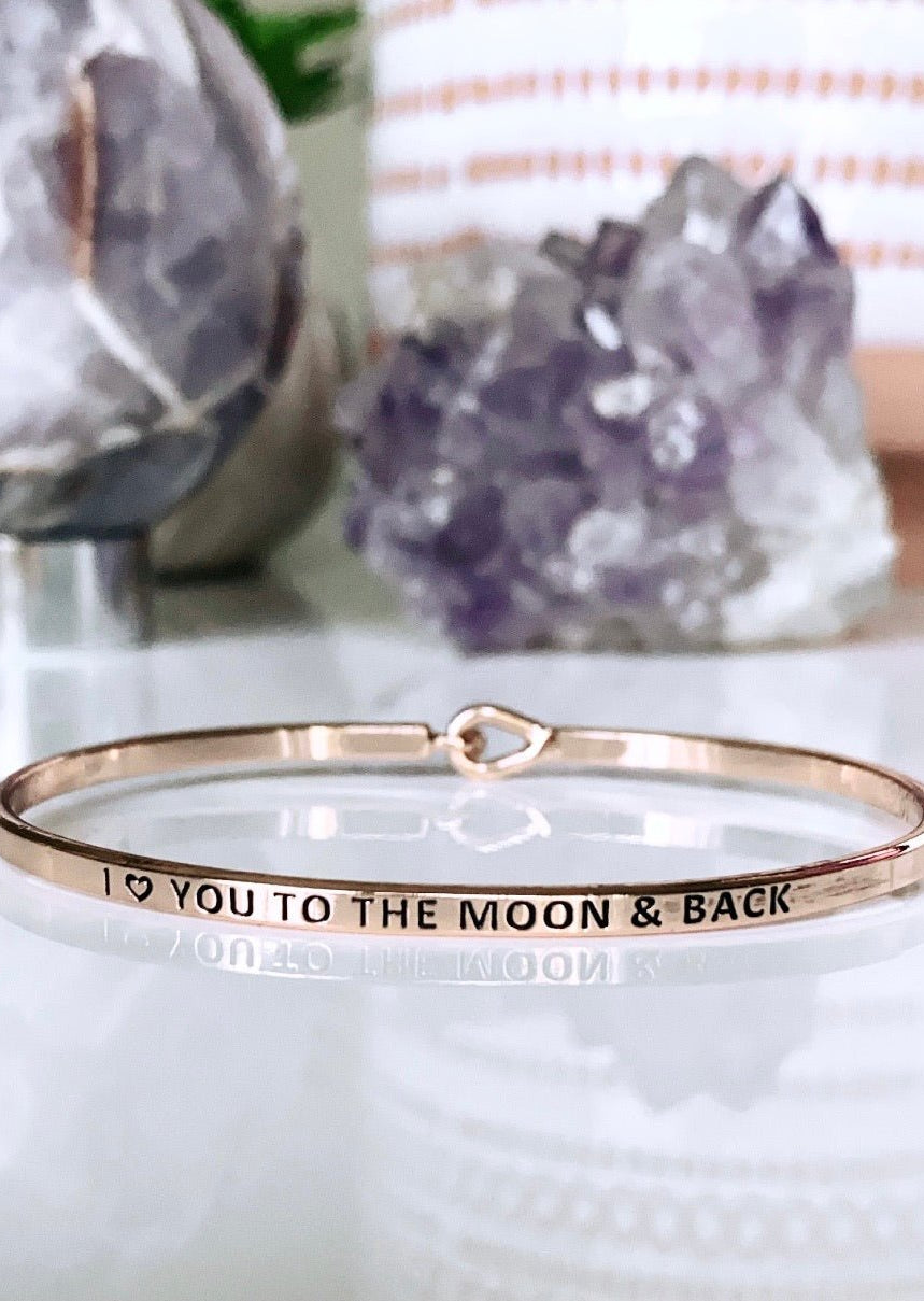 I Love You To The Moon & Back cuff - UntamedEgo LLC.