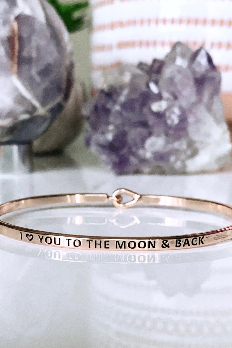 I Love You To The Moon & Back cuff - UntamedEgo LLC.