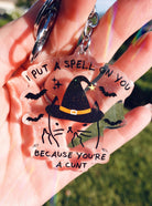 I Put A Spell On You Mean Kitty Acrylic Keychain - UntamedEgo LLC.