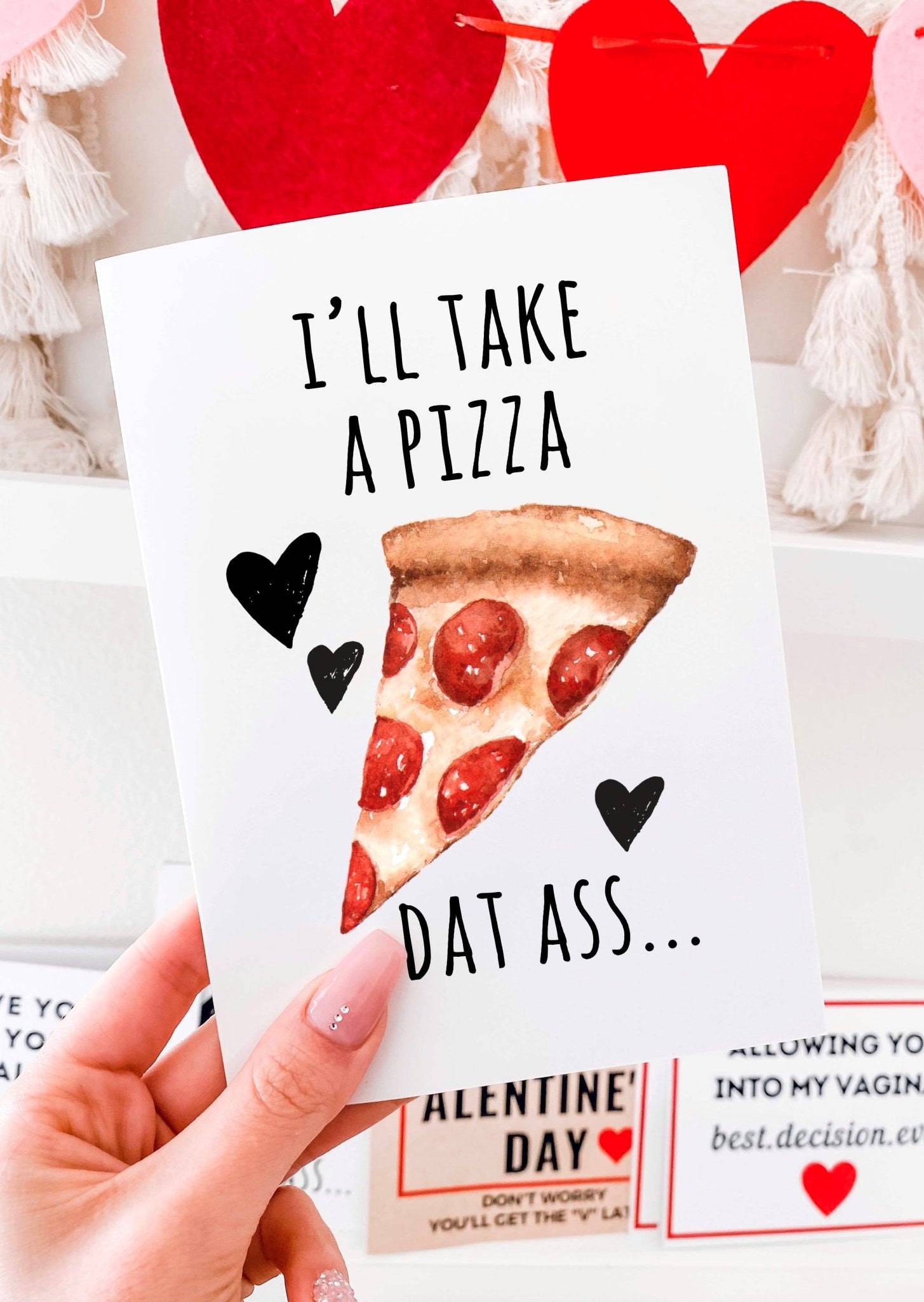 I'll Take A Pizza Dat Ass Funny Greeting Card - UntamedEgo LLC.