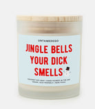 Jingle Bells Your Dick Smells Frosted Glass Jar Candle - UntamedEgo LLC.