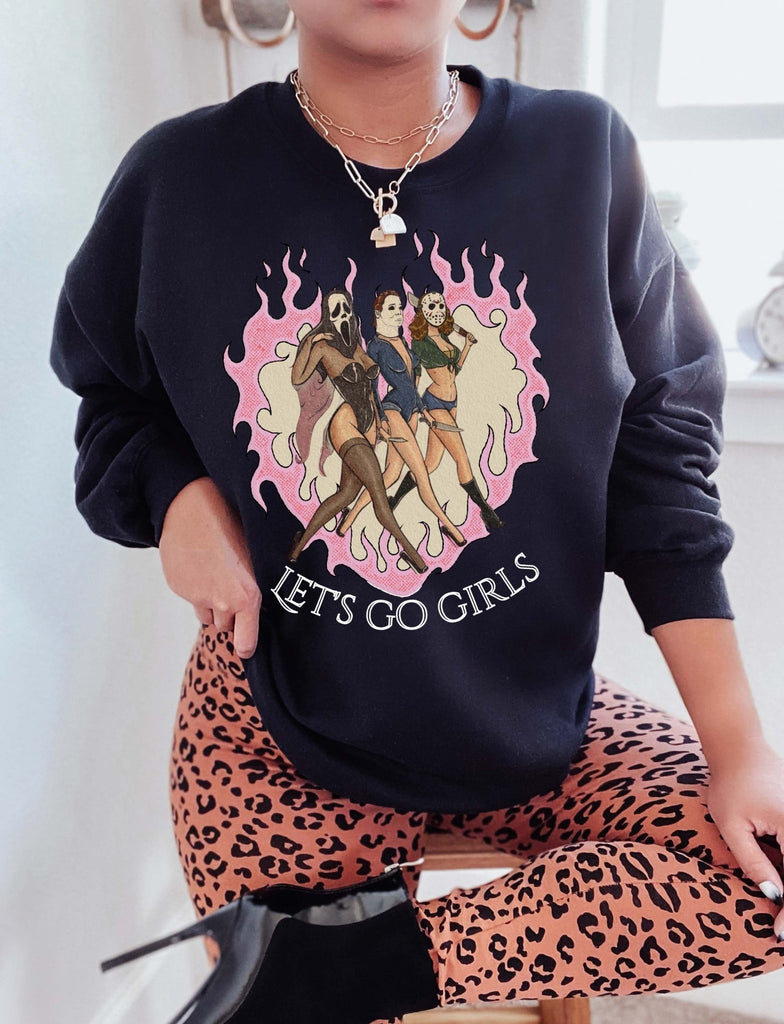 Let's Go Girls Halloween Crew Sweatshirt - UntamedEgo LLC.