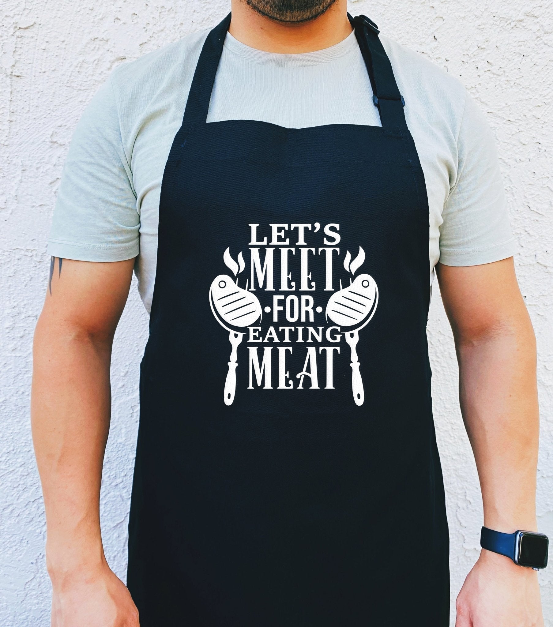 Let's Meet For Eating Meat Apron - UntamedEgo LLC.