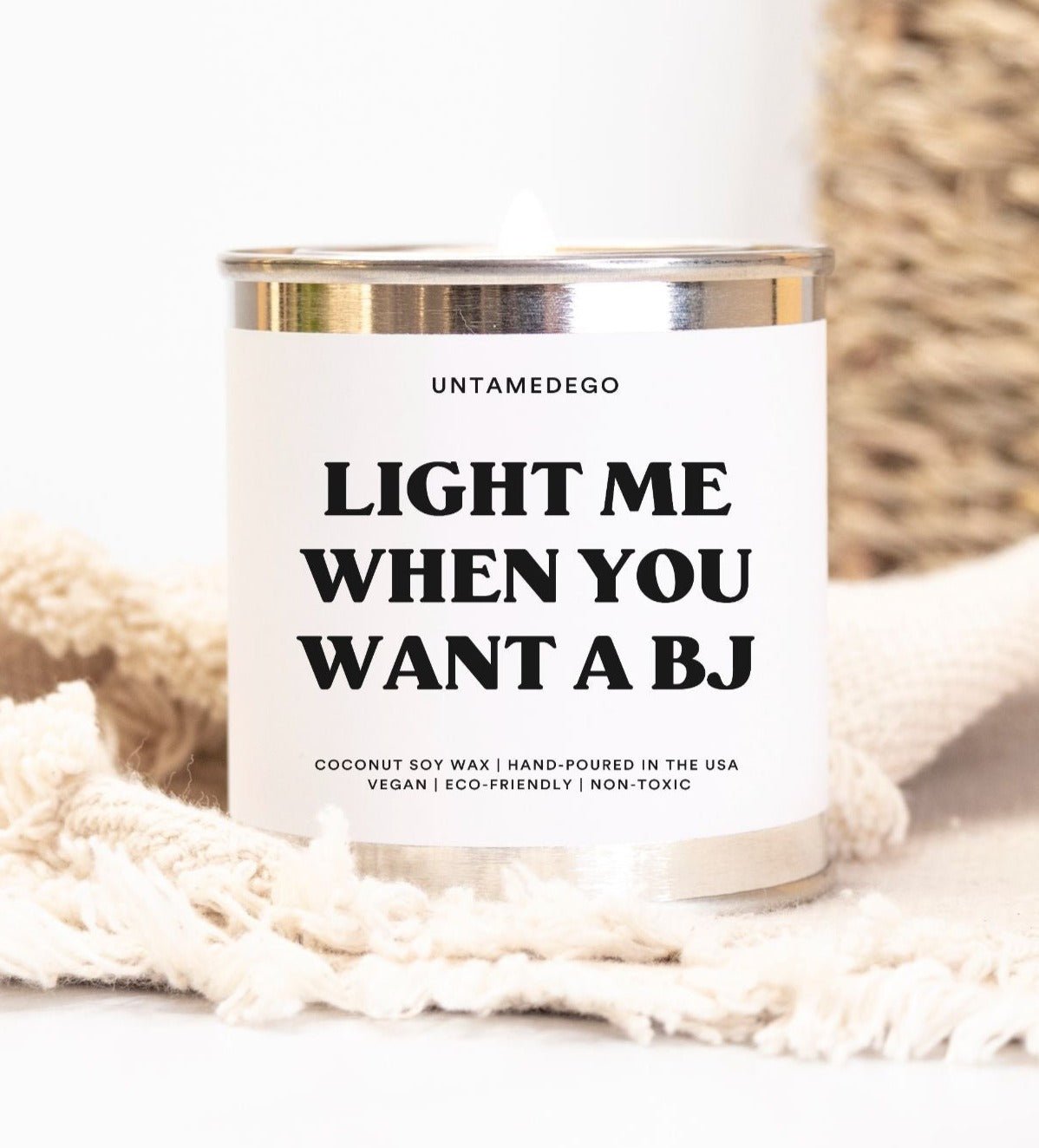 Light Me When You Want A BJ Paint Can Candle - UntamedEgo LLC.