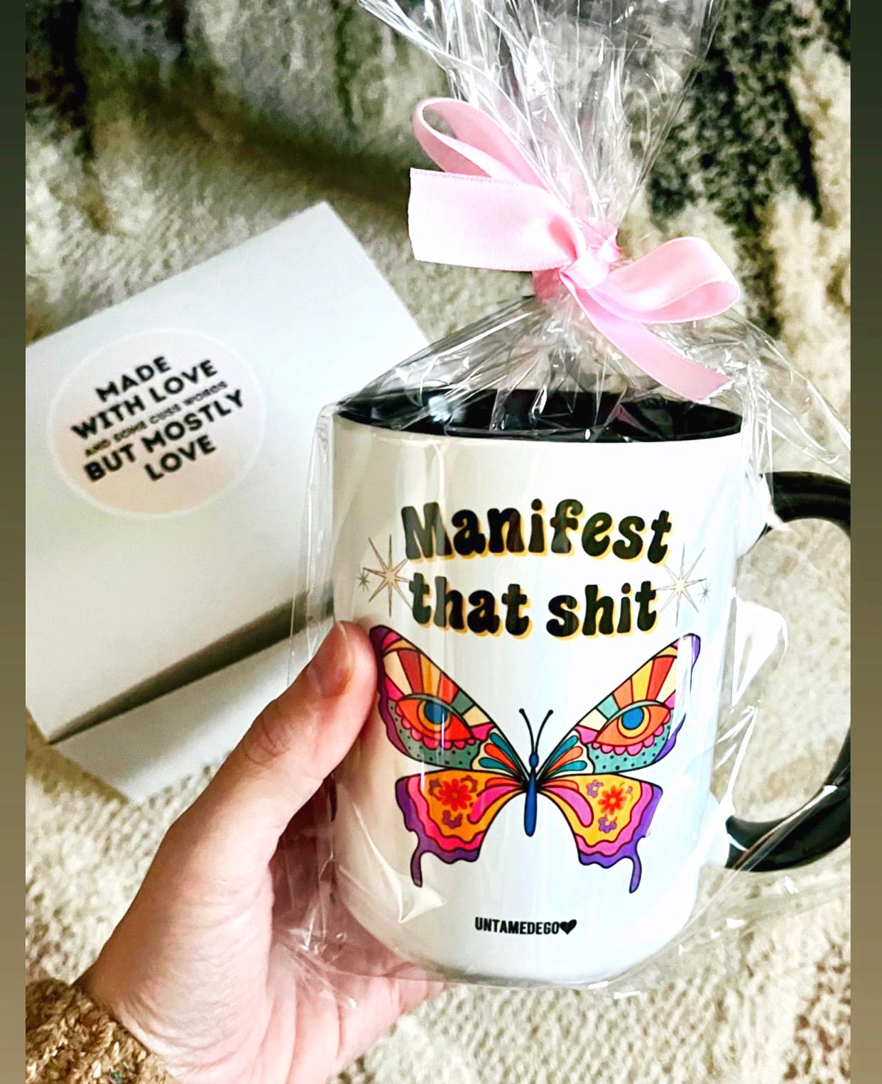 Manifest That Shi* Butterfly 15oz Mug - UntamedEgo LLC.