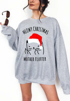 Meowy Christmas Crew Neck Sweatshirt - UntamedEgo LLC.
