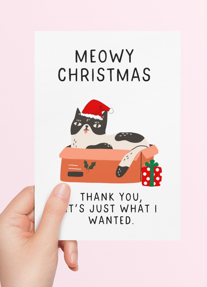 Meowy Christmas Greeting Card - UntamedEgo LLC.