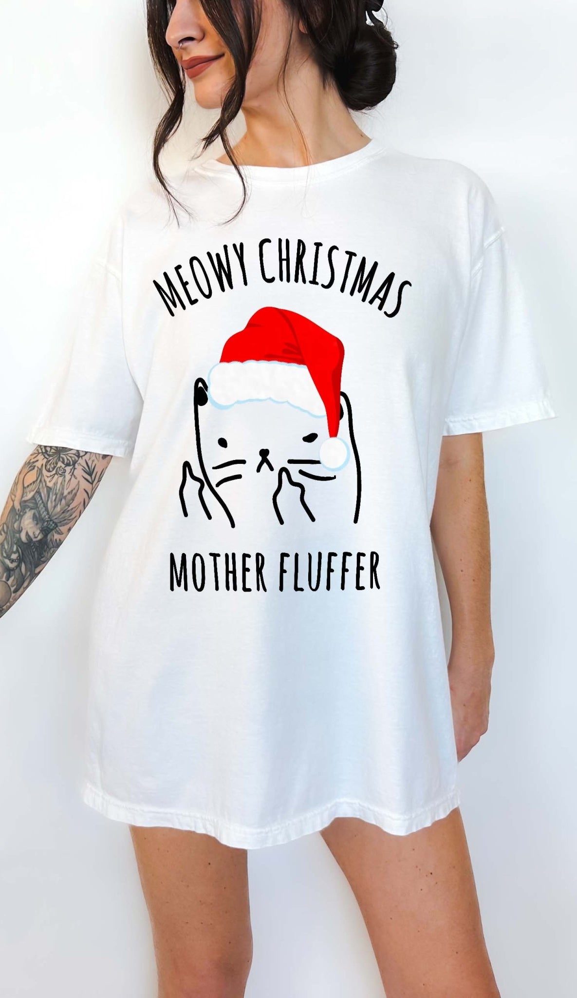 Meowy Christmas Mother Fluffer Christmas Tee - UntamedEgo LLC.