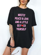 Mostly Peace & Love Tee - UntamedEgo LLC.