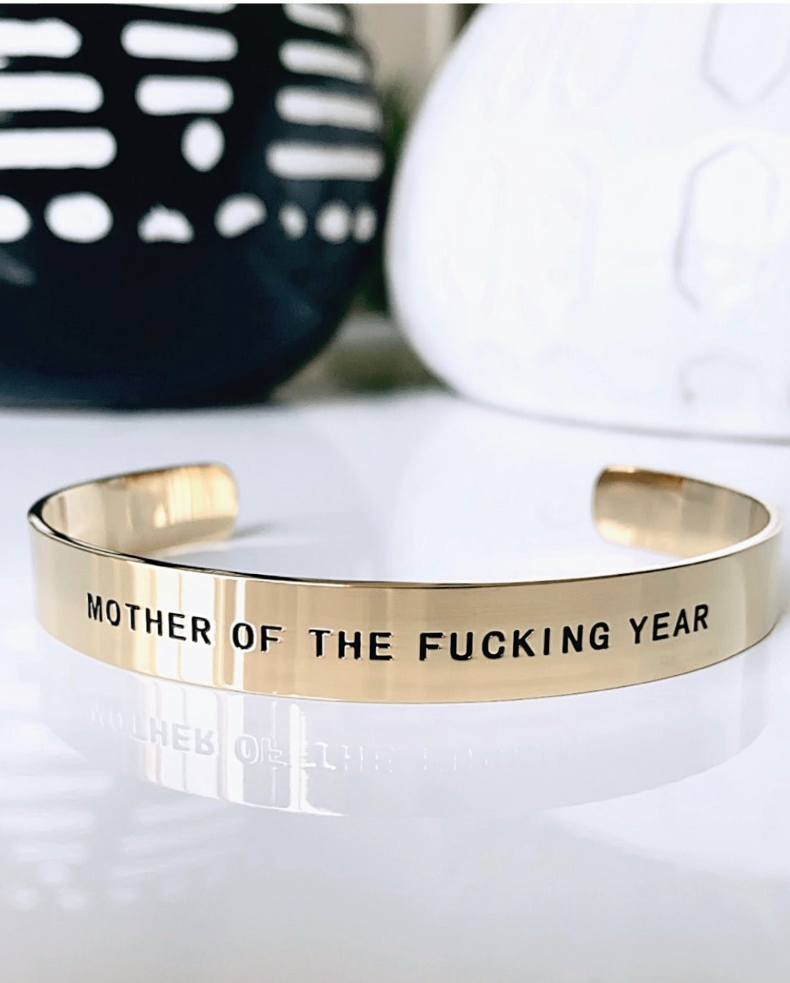 Mother Of The Fucking Year Bracelet Cuff - UntamedEgo LLC.